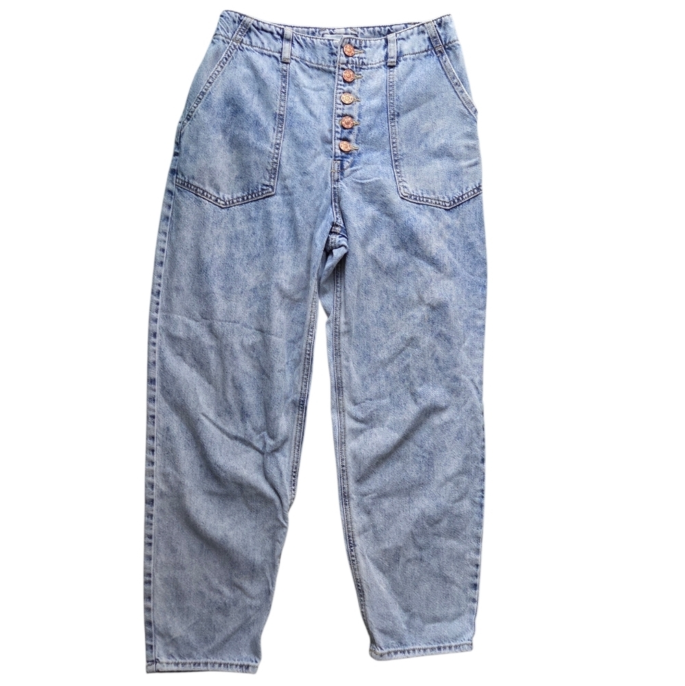 Naf Naf High Rise Slouchy Mom Jeans Size 8 - Picture 3 of 8